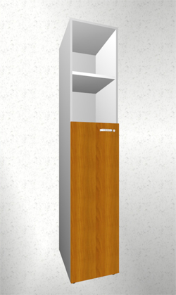 5OH Bcherschrank mit mittlerer Tr Anschlag links