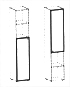 3 OH Glastr mit Rahmen ohne Schloss Tr Ansatz links unten; rechts oben