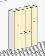 Schrankwandkombination 1 aus der Brombelserie X-Time Work