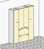 Schrankwandkombination 2 aus der Brombelserie X-Time Work