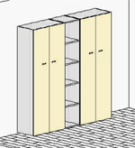 Schrankkombination 4 aus der Brombelserie X-Time Work