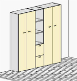 Schrankkombination 5 aus der Brombelserie X-Time Work