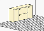 Sideboardkombination 3 H90 aus der Brombelserie X-Time Work
